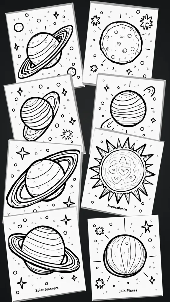 coloriages du système solaire gratuit